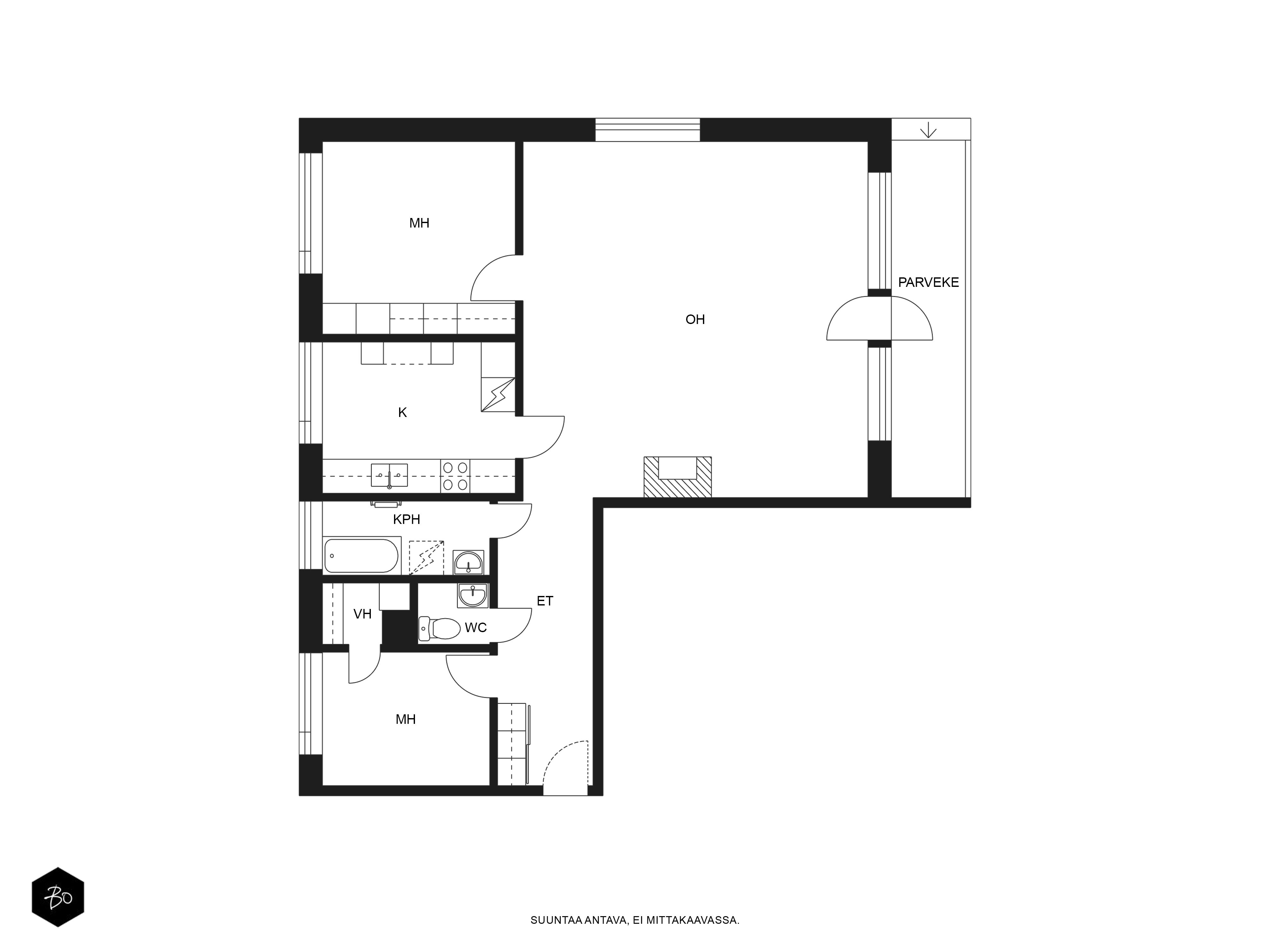 Valkeisenkatu 6 A 3 - kuva 2