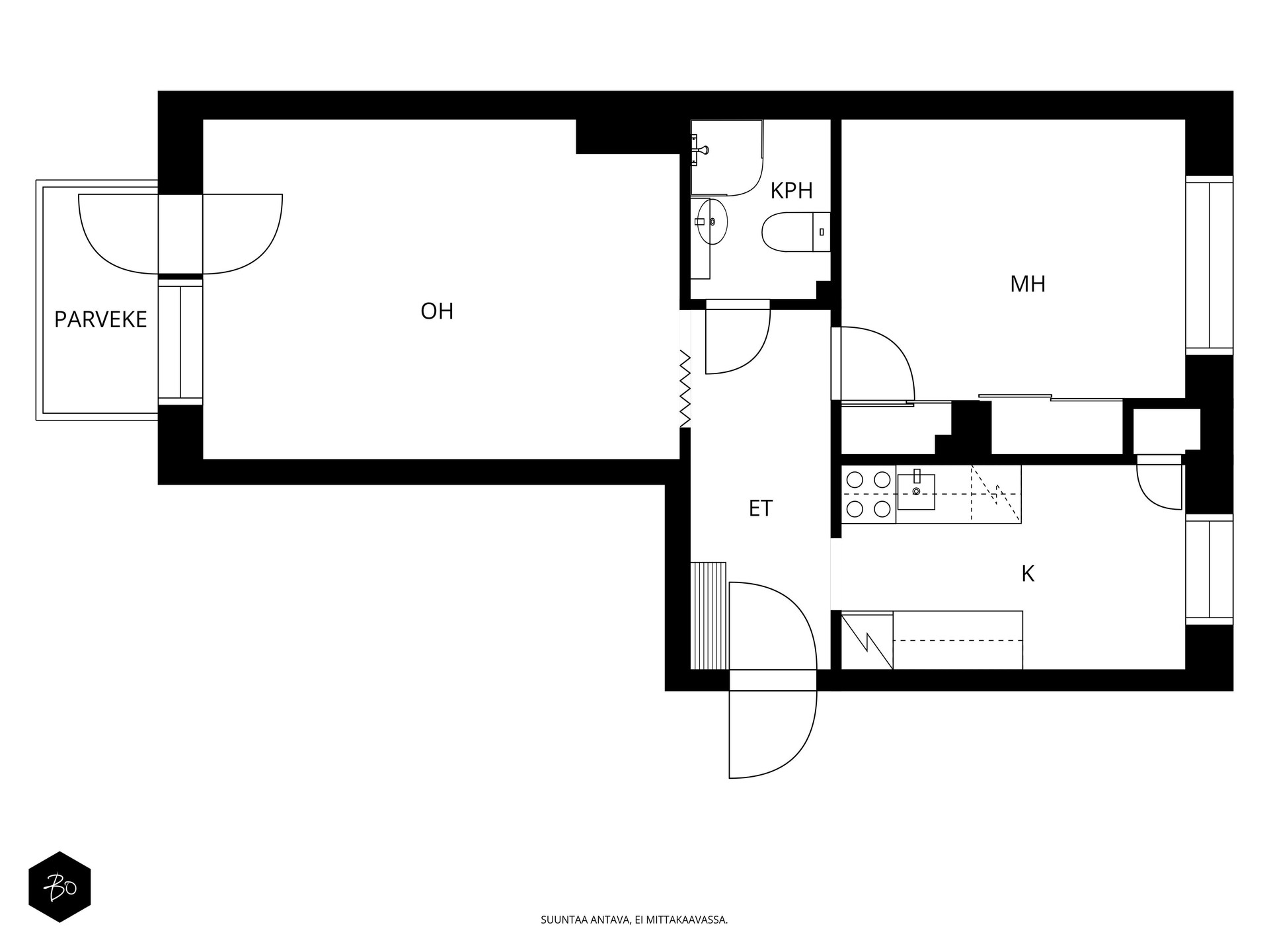 Esankatu 1 B 16 - kuva 2